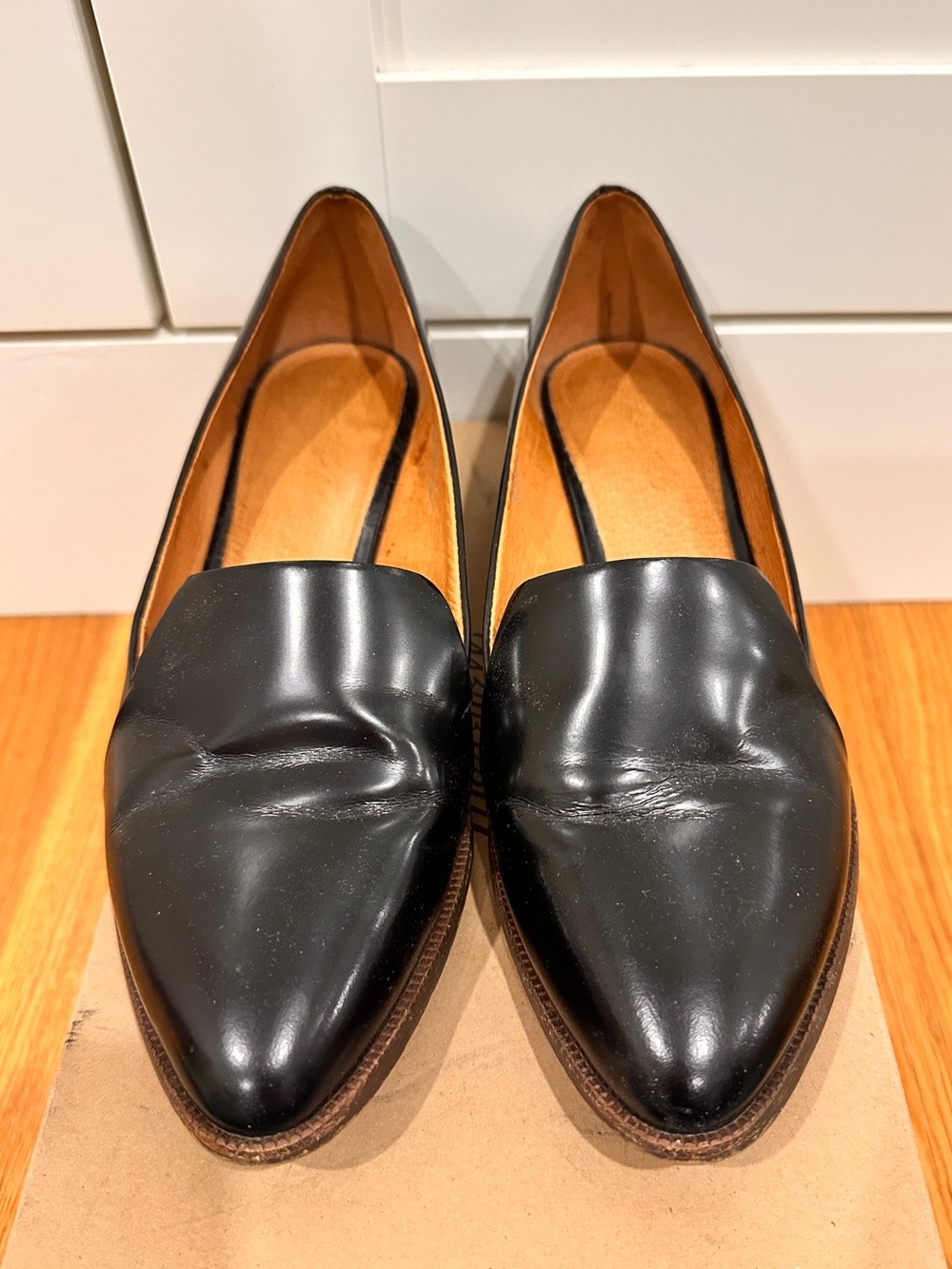 Madewell Kauri Black patent leather Loafer 8.5